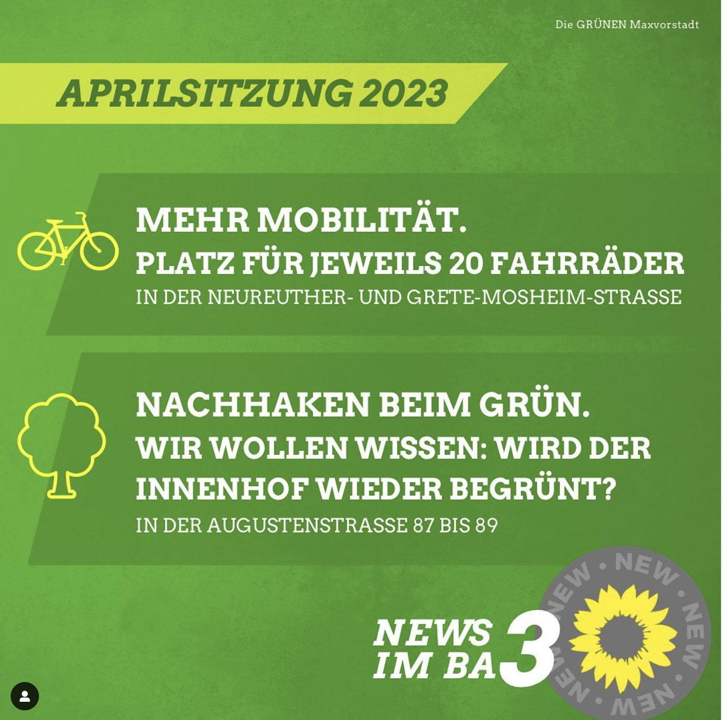 Grüne Erfolge im Bezirksauschuss!